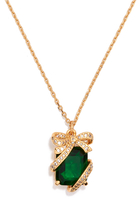 Pave Present Pendant, Emerald